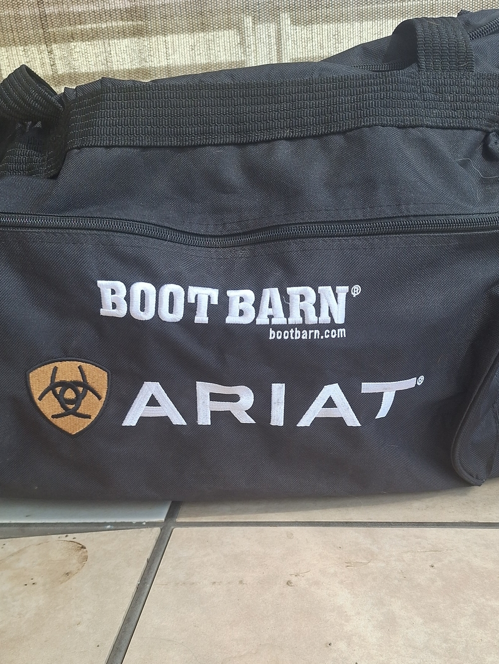 Boot Barn x Ariat Black PBR Duffel Bag - Picture 2 of 6